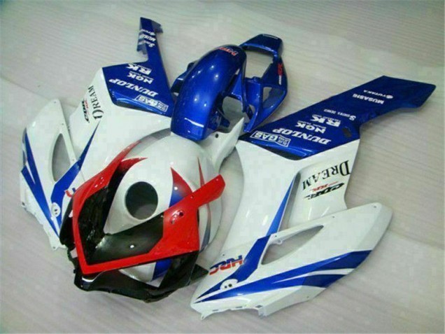 Azul Branco Kit Completo Carenagem Honda CBR 1000RR 2004-2005 Azul Branco Kit Completo Carenagem Honda CBR 1000RR 2004-2005