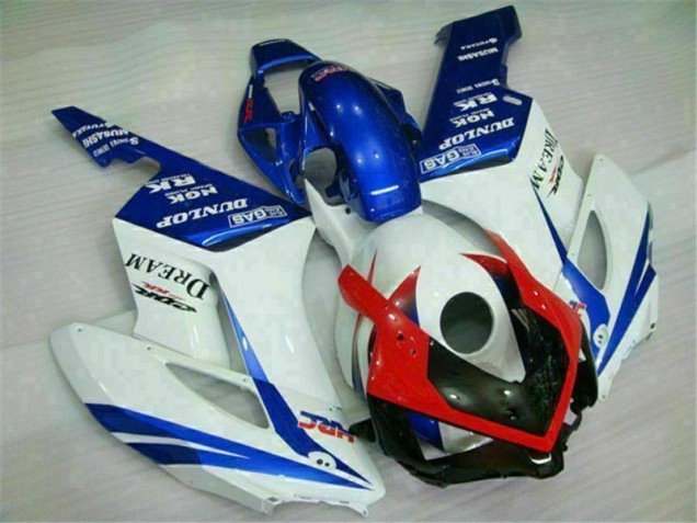 Azul Branco Kit Completo Carenagem Honda CBR 1000RR 2004-2005 Azul Branco Kit Completo Carenagem Honda CBR 1000RR 2004-2005