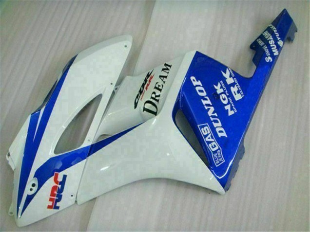Azul Branco Kit Completo Carenagem Honda CBR 1000RR 2004-2005 Azul Branco Kit Completo Carenagem Honda CBR 1000RR 2004-2005