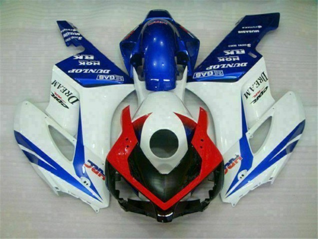 Azul Branco Kit Completo Carenagem Honda CBR 1000RR 2004-2005 Azul Branco Kit Completo Carenagem Honda CBR 1000RR 2004-2005