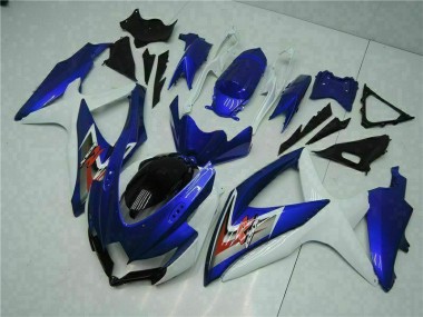 Azul Branco Kits Carenagem Suzuki GSXR 600 / 750 K8 2008-2010