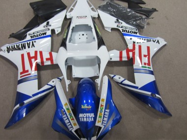 Azul Branco Motul Fiat Abs Kit Completos Carenagem Yamaha R1 2002-2003