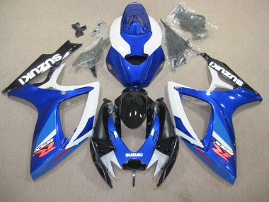 Azul Branco Plástico Suzuki GSXR 600 K6 2006-2007