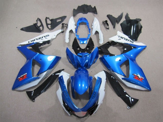 Azul Branco Plásticos Suzuki GSXR 1000 K9 2009-2016 Azul Branco Plásticos Suzuki GSXR 1000 K9 2009-2016