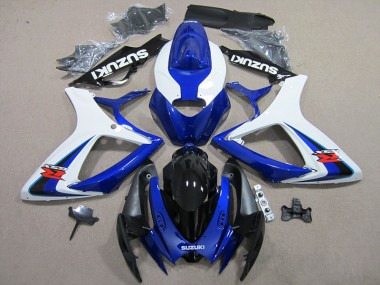 Azul Branco Plásticos Suzuki GSXR 600 K6 2006-2007