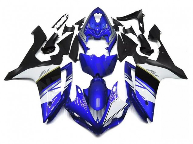 Azul Branco Preto Abs Carenagem Yamaha R6 2008-2016 Azul Branco Preto Abs Carenagem Yamaha R6 2008-2016