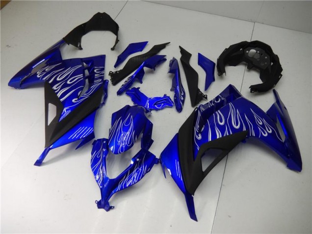 Azul Branco Preto Carenagem Kawasaki EX300 2013-2016 Azul Branco Preto Carenagem Kawasaki EX300 2013-2016
