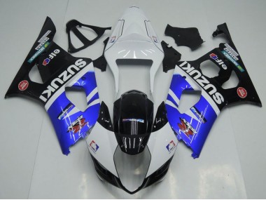 Azul Branco & Preto Carenagem Suzuki GSXR 1000 K3 2003-2004
