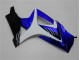 Azul Branco Preto Carenagem Suzuki GSXR 1000 K7 2007-2008 Azul Branco Preto Carenagem Suzuki GSXR 1000 K7 2007-2008