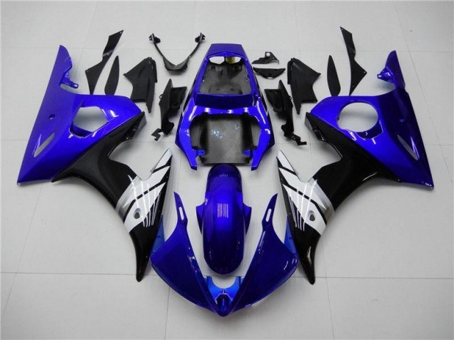 Azul Branco Preto Carenagem Yamaha R6 2003-2005 Azul Branco Preto Carenagem Yamaha R6 2003-2005
