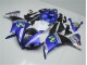 Azul Branco Preto Kit Carenagem Yamaha R1 2012-2014 Azul Branco Preto Kit Carenagem Yamaha R1 2012-2014
