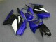 Azul Branco Preto Ninja Abs Plástico Kawasaki EX250 2008-2012 Azul Branco Preto Ninja Abs Plástico Kawasaki EX250 2008-2012