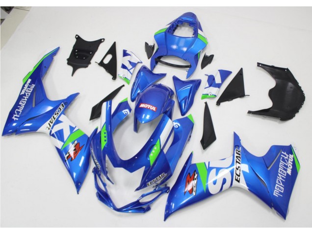 Azul Branco Verde Carenagem Suzuki GSXR 600 / 750 K11 2011-2021 Azul Branco Verde Carenagem Suzuki GSXR 600 / 750 K11 2011-2021