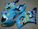 Azul Carenagem Suzuki GSXR 1000 K3 2003-2004 Azul Carenagem Suzuki GSXR 1000 K3 2003-2004