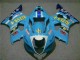Azul Carenagem Suzuki GSXR 1000 K3 2003-2004 Azul Carenagem Suzuki GSXR 1000 K3 2003-2004