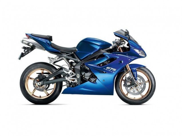 Azul Carenagem Triumph Daytona 675 Triple 2006-2008 Azul Carenagem Triumph Daytona 675 Triple 2006-2008