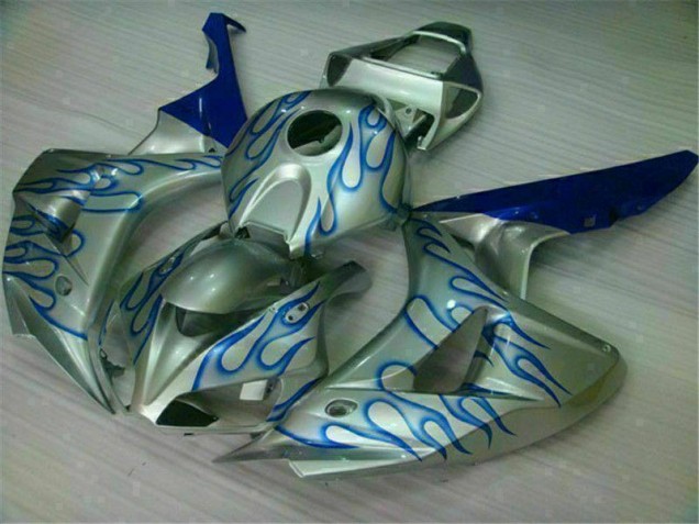 Azul Chama Prata Carenagem Honda CBR 1000RR 2006-2007