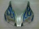 Azul Chama Prata Carenagem Honda CBR 1000RR 2006-2007