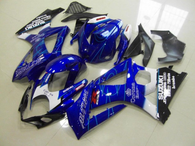 Azul Corona Carenagem Suzuki GSXR 1000 K7 2007-2008 Azul Corona Carenagem Suzuki GSXR 1000 K7 2007-2008