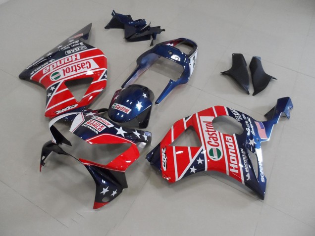 Azul Escuro Star Carenagem Honda CBR 900RR 954 2002-2003 Azul Escuro Star Carenagem Honda CBR 900RR 954 2002-2003