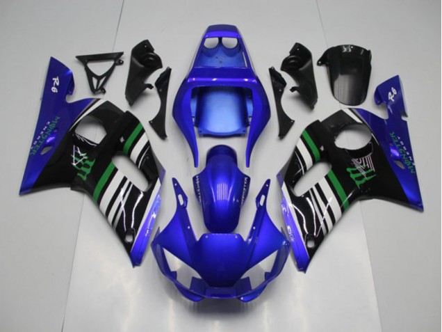 Azul Monster Carenagem Yamaha R6 1998-2002 Azul Monster Carenagem Yamaha R6 1998-2002