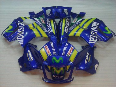 Azul Movistar Castrol Carenagem Honda CBR 600 F3 1995-1998