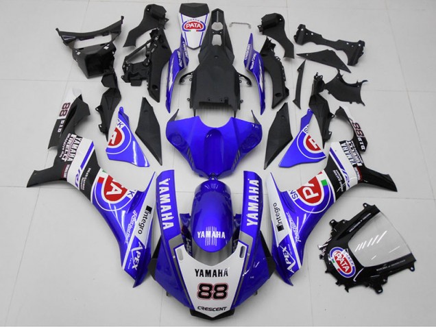 Azul PATA 88 Carenagem Yamaha R1 2015-2019 Azul PATA 88 Carenagem Yamaha R1 2015-2019