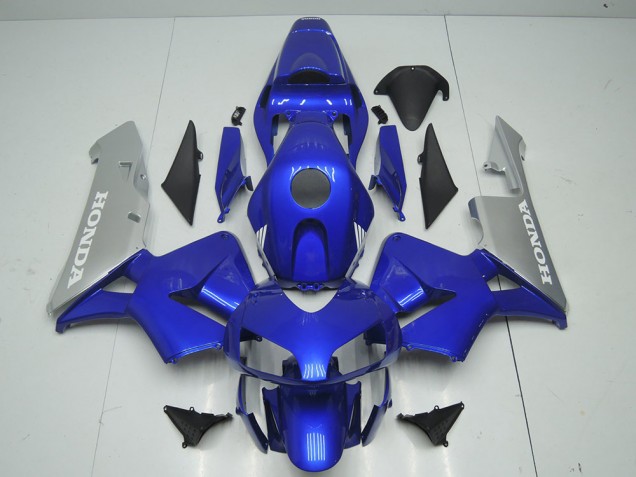 Azul Prata Carenagem Honda CBR 600RR 2003-2004