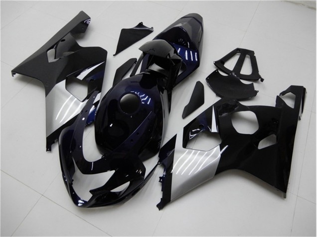 Azul Prata Carenagem Suzuki GSXR 600 / 750 K4 2004-2005 Azul Prata Carenagem Suzuki GSXR 600 / 750 K4 2004-2005