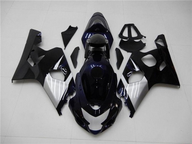 Azul Prata Carenagem Suzuki GSXR 600 / 750 K4 2004-2005 Azul Prata Carenagem Suzuki GSXR 600 / 750 K4 2004-2005