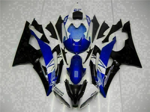 Azul Preto Abs Kits Completos Carenagem Yamaha R6 2008-2016