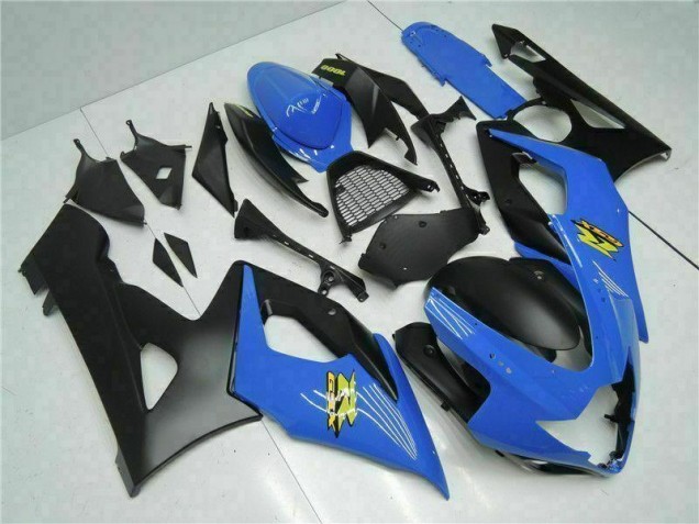 Azul Preto Abs Plástico Suzuki GSXR 1000 K5 2005-2006 Azul Preto Abs Plástico Suzuki GSXR 1000 K5 2005-2006