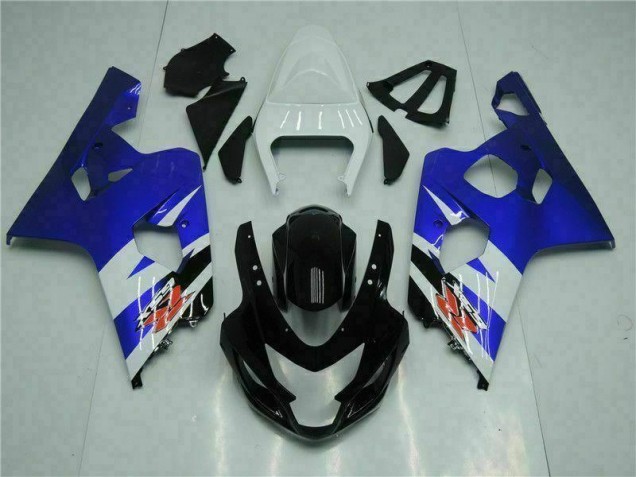 Azul Preto Abs Plásticos Suzuki GSXR 600 / 750 K4 2004-2005 Azul Preto Abs Plásticos Suzuki GSXR 600 / 750 K4 2004-2005