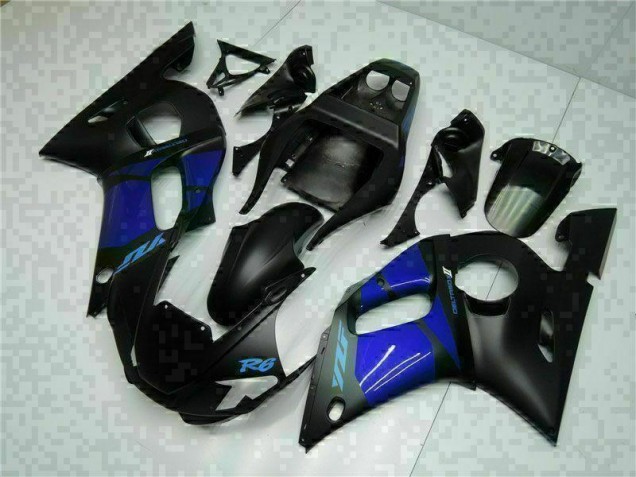Azul Preto Abs Plásticos Yamaha R6 1998-2002 Azul Preto Abs Plásticos Yamaha R6 1998-2002