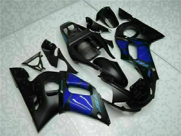 Azul Preto Abs Plásticos Yamaha R6 1998-2002 Azul Preto Abs Plásticos Yamaha R6 1998-2002