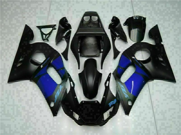 Azul Preto Abs Plásticos Yamaha R6 1998-2002 Azul Preto Abs Plásticos Yamaha R6 1998-2002