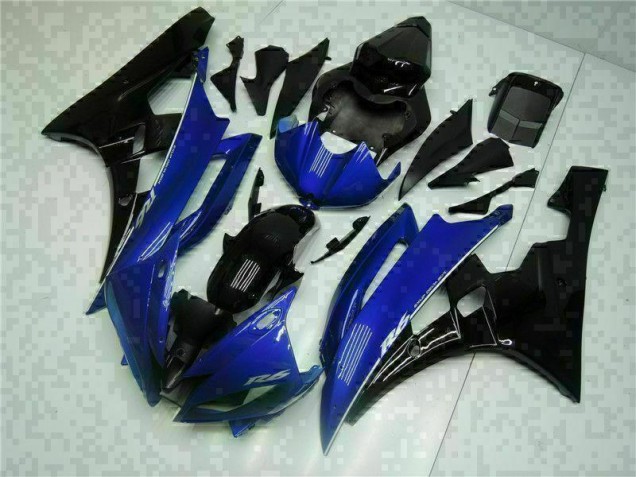 Azul Preto Abs Plásticos Yamaha R6 2006-2007 Azul Preto Abs Plásticos Yamaha R6 2006-2007