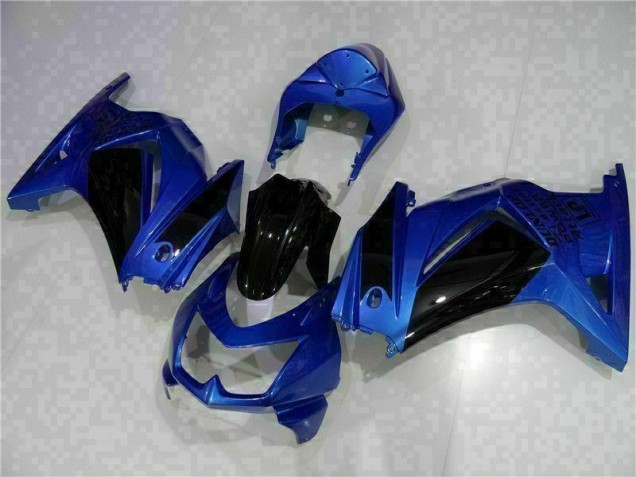 Azul Preto Carenagem Kawasaki EX250 2008-2012 Azul Preto Carenagem Kawasaki EX250 2008-2012