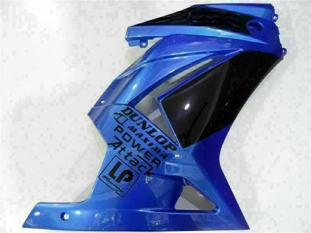 Azul Preto Carenagem Kawasaki EX250 2008-2012 Azul Preto Carenagem Kawasaki EX250 2008-2012