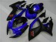 Azul Preto Carenagem & Plástico Suzuki GSXR 600 / 750 K6 2006-2007 Azul Preto Carenagem & Plástico Suzuki GSXR 600 / 750 K6 2006-2007