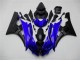 Azul Preto Carenagem & Plástico Yamaha R6 2006-2007 Azul Preto Carenagem & Plástico Yamaha R6 2006-2007