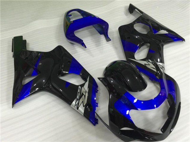 Azul Preto Carenagem Suzuki GSXR 1000 K1 2000-2002 Azul Preto Carenagem Suzuki GSXR 1000 K1 2000-2002