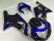 Azul Preto Carenagem Suzuki GSXR 1000 K1 2000-2002 Azul Preto Carenagem Suzuki GSXR 1000 K1 2000-2002