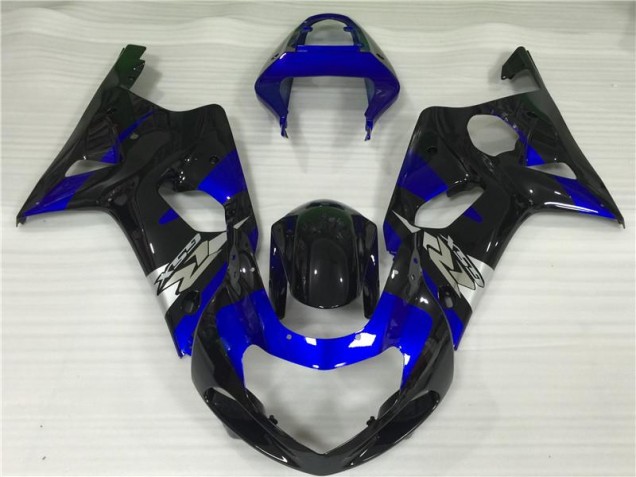 Azul Preto Carenagem Suzuki GSXR 1000 K1 2000-2002 Azul Preto Carenagem Suzuki GSXR 1000 K1 2000-2002