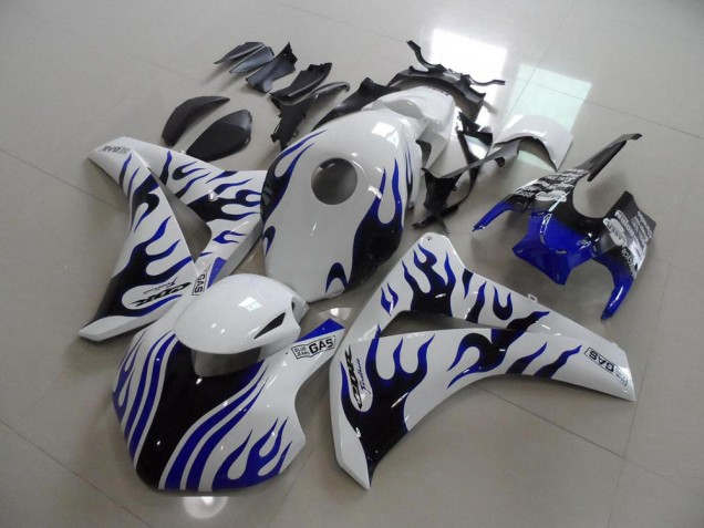 Azul Preto Chama Corrida Carenagem Honda CBR 1000RR 2008-2011 Azul Preto Chama Corrida Carenagem Honda CBR 1000RR 2008-2011