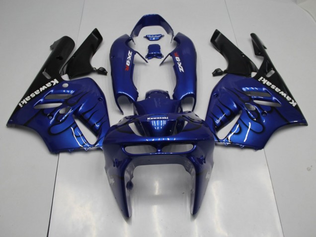 Azul Preto Chama Kits Carenagem Kawasaki ZX9R 1994-1997 Azul Preto Chama Kits Carenagem Kawasaki ZX9R 1994-1997