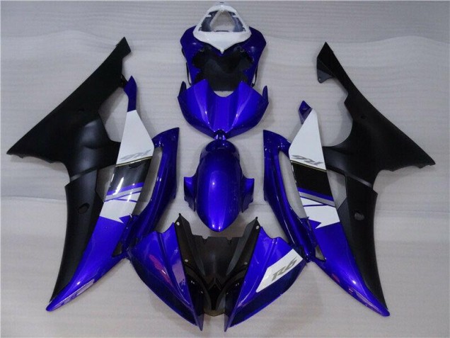 Azul Preto Kit Completo Carenagem Yamaha R6 2008-2016 Azul Preto Kit Completo Carenagem Yamaha R6 2008-2016