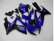 Azul Preto Kits Completo Carenagem Suzuki GSXR 600 / 750 K6 2006-2007