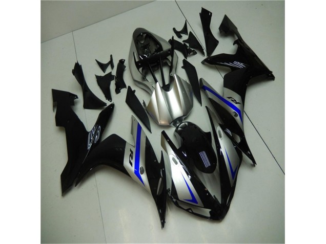 Azul Preto Prata Carenagem Yamaha R1 2007-2008 Azul Preto Prata Carenagem Yamaha R1 2007-2008