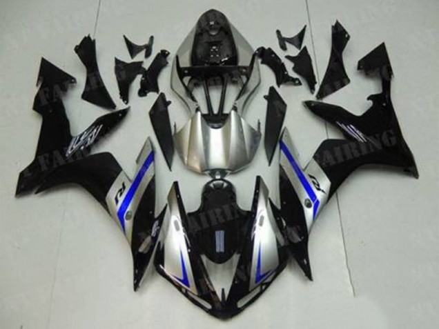 Azul Preto Prata Carenagem Yamaha R1 2007-2008 Azul Preto Prata Carenagem Yamaha R1 2007-2008